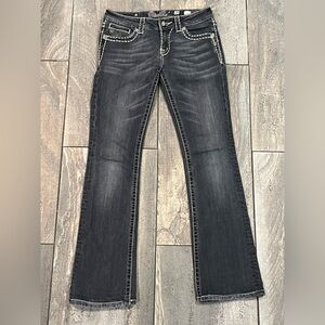 Miss Me Black Black Low-rise Bootcut Jeans